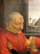Domenico Ghirlandaio An Old Man and His Grandson Sweden oil painting artist